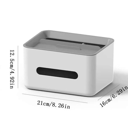 1Pc-Multifunctional Desktop Storage Box Bathroom Living Room Remote Control Debris Tissue Storage Box Office Storage Box
